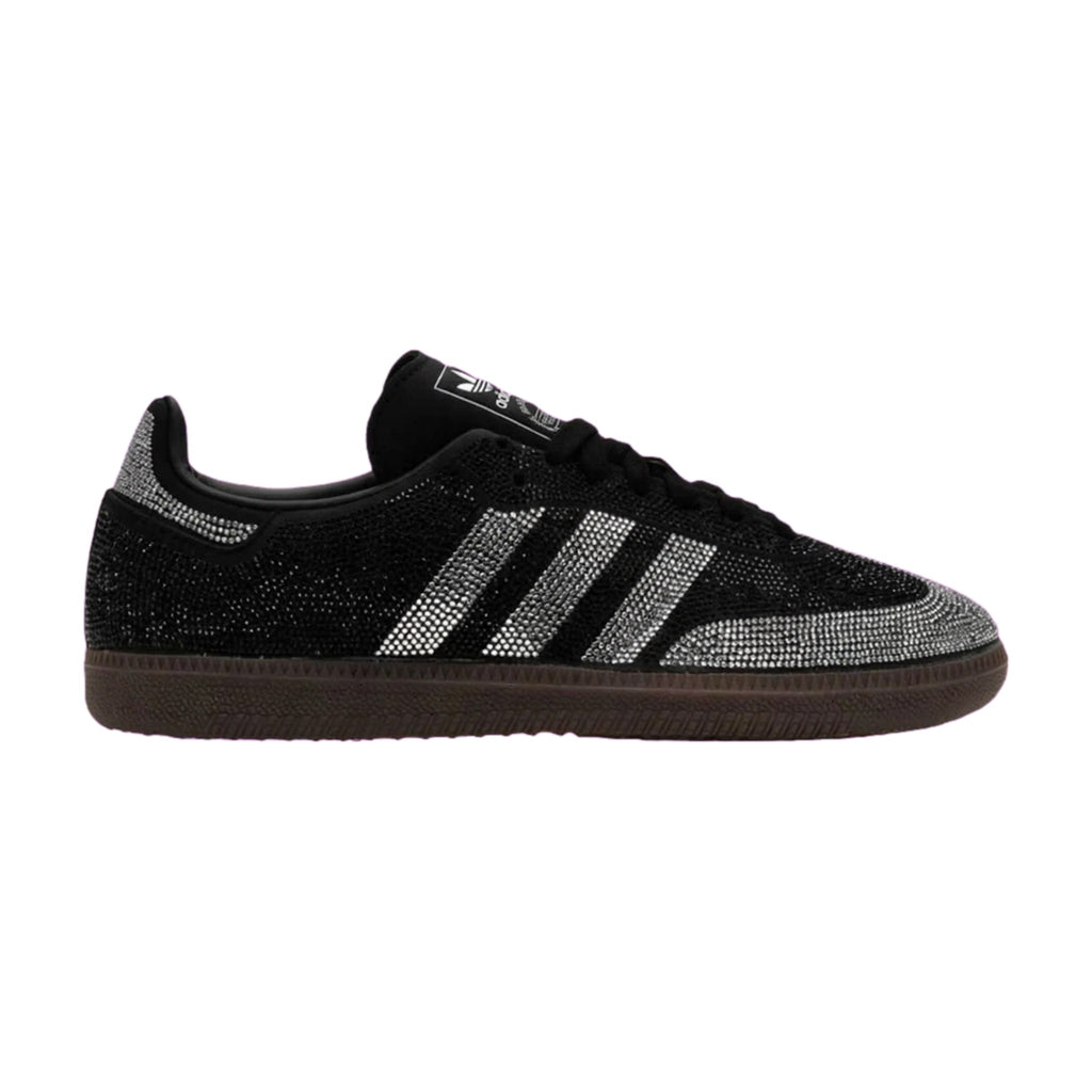 Samba Rhinestone Black Sneakers - Diamante Crystal Embellished - Luxe Party Edition