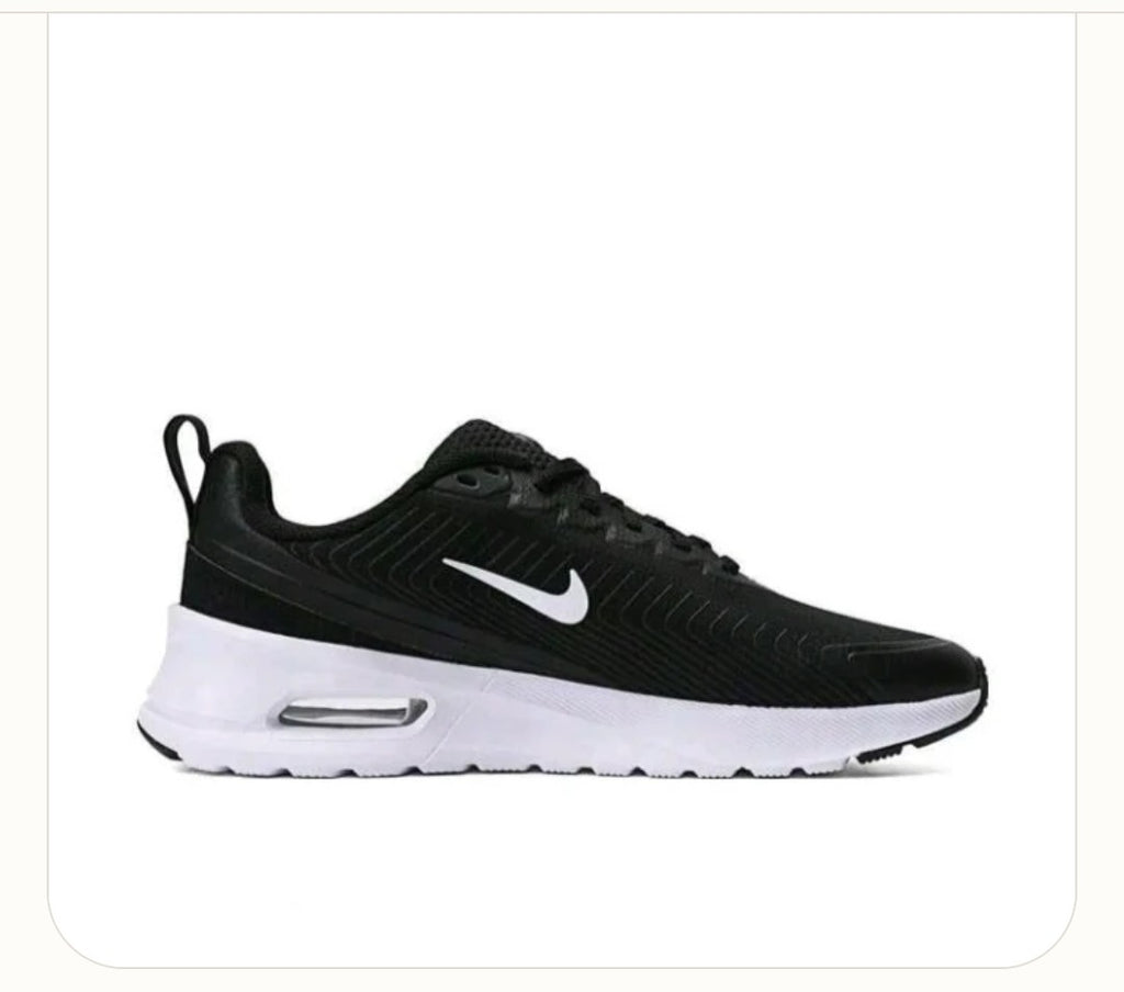 Women's Air Cushion Sneakers - Black & White - Breathable Mesh Trainers