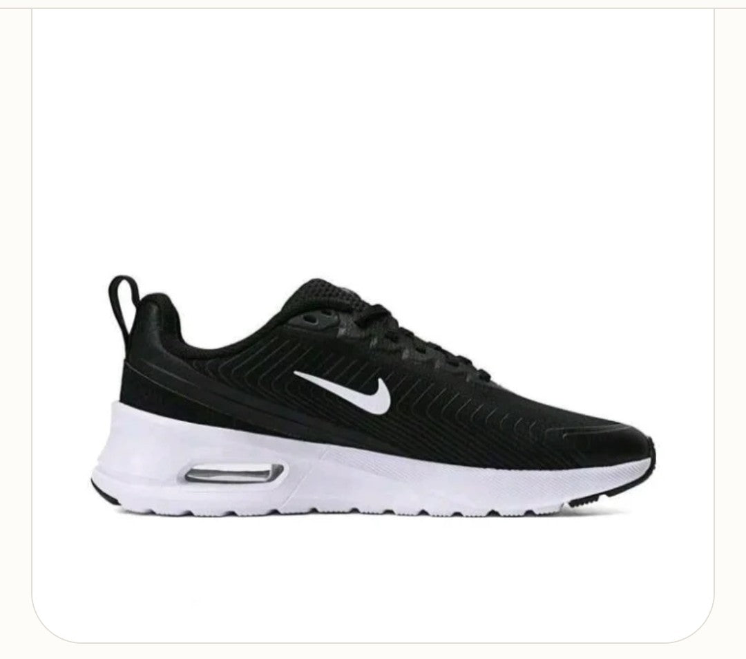 Women's Air Cushion Sneakers - Black & White - Breathable Mesh Trainers