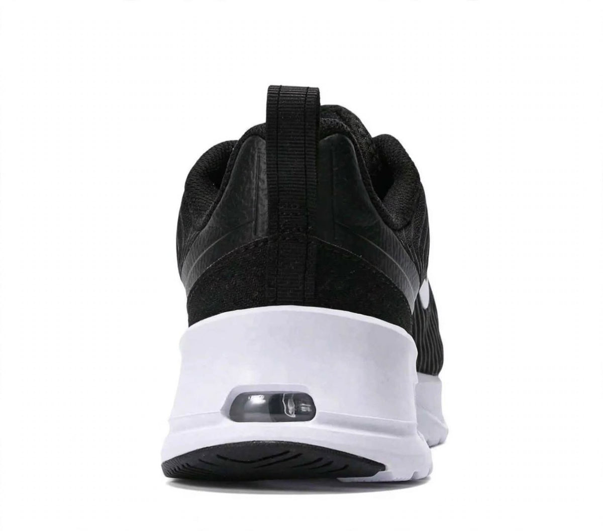 Women's Air Cushion Sneakers - Black & White - Breathable Mesh Trainers