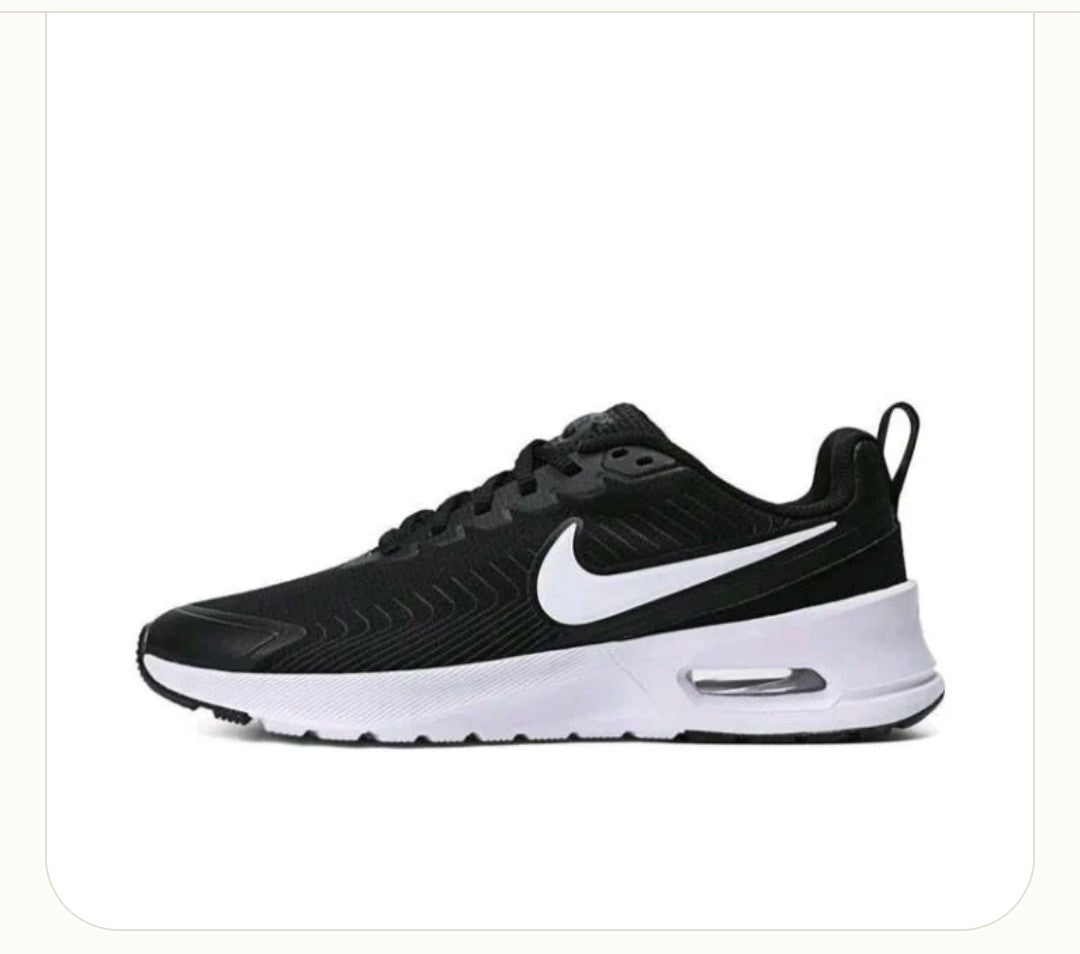 Women's Air Cushion Sneakers - Black & White - Breathable Mesh Trainers