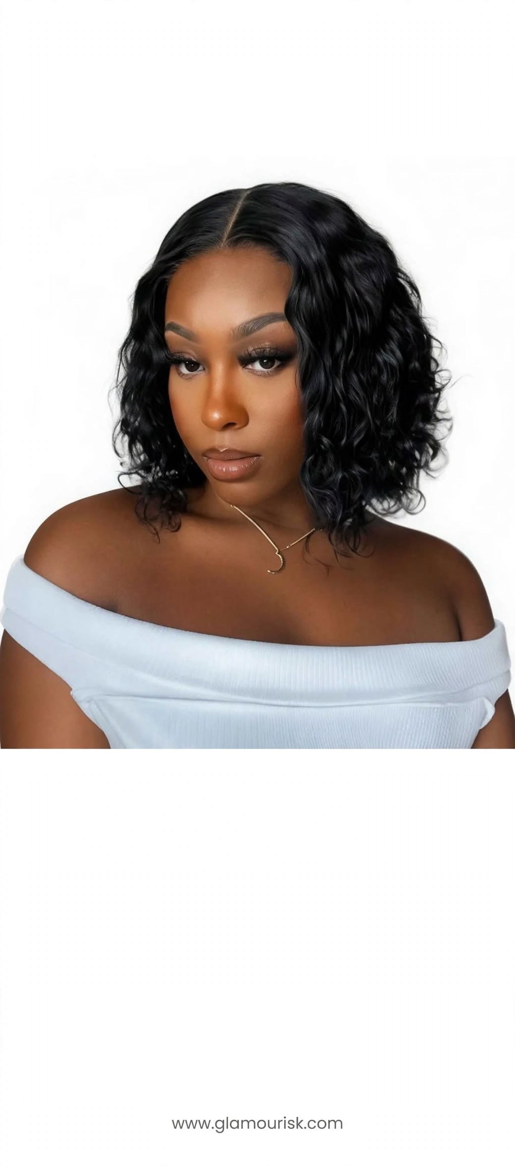 Deep Wave Curly Bob Wig 10 Inch | 4x4 Glueless Lace | Brazilian Virgin Hair