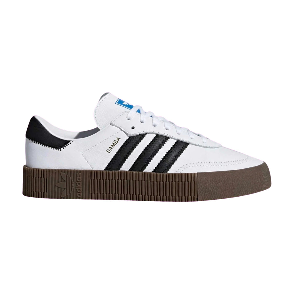 Sambarose Platform Sneakers - White / Black / Gum | Classic Retro Street Style